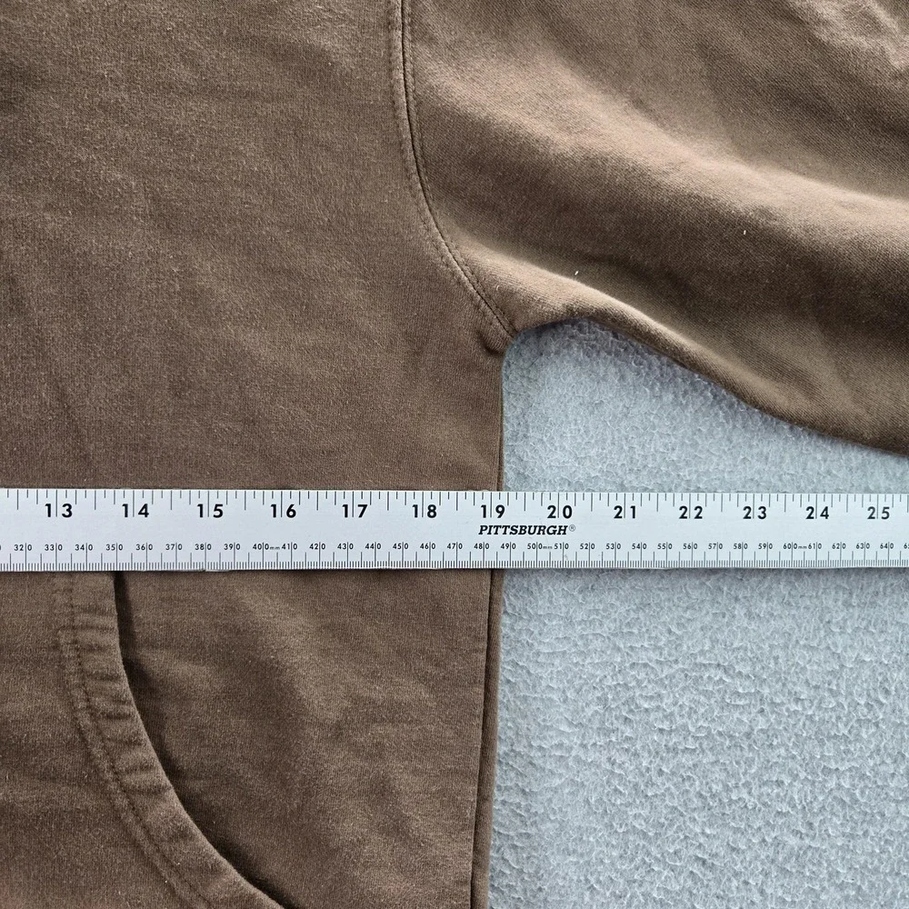 5.11 Men Hoodie SMALL‎ Brown Graphic Print Skull Donut Served Fresh Pullover